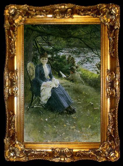 framed  Anders Zorn In Scotland (Mrs. Symons), ta009-2